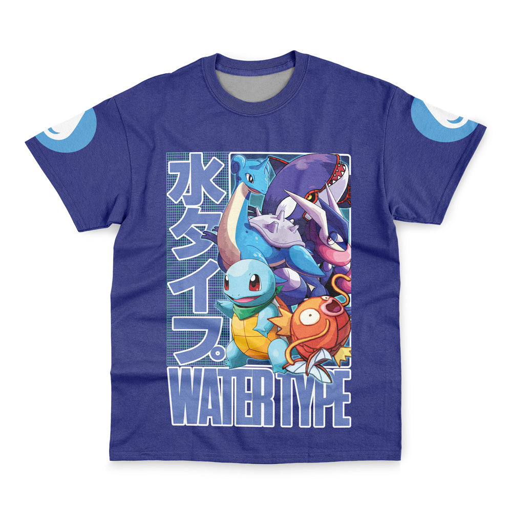 Water Type Pokemon Streetwear T-Shirt