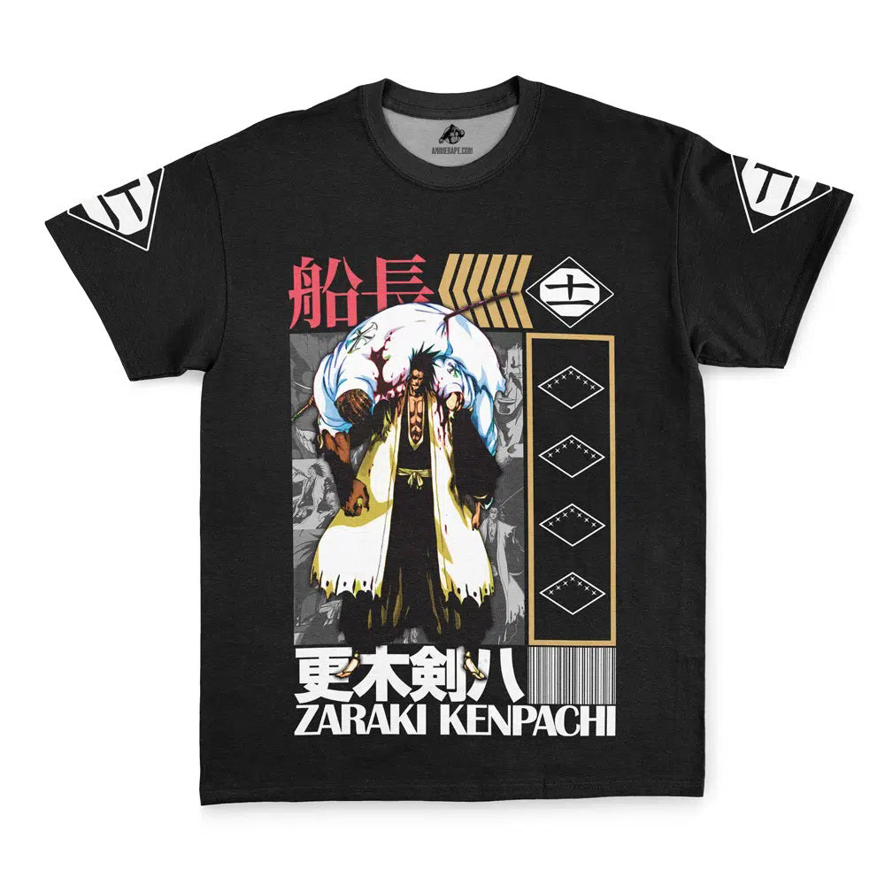 Zaraki Kenpachi Tybwa V2 Bleach Streetwear T-Shirt