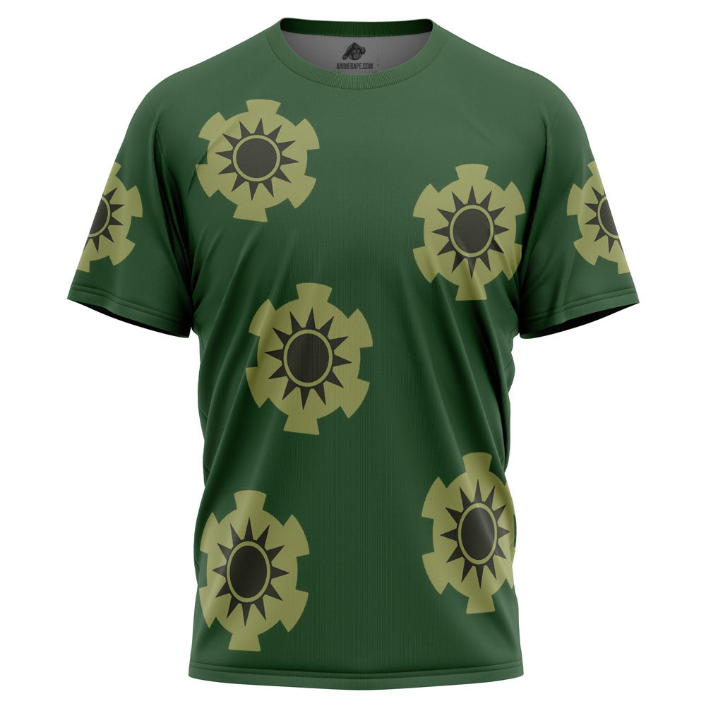 Zoro Wano Pattern One Piece Pirates T-Shirt